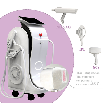 Πολυλειτουργικό IPL RF DIODE LASER ND YAG LASER αφαίρεση τατουάζ και αποτρίχωση