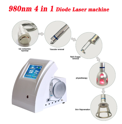 Σελόν ομορφιάς 980nm Diode Laser Machine για ανακούφιση πόνου / αγγειακή θεραπεία