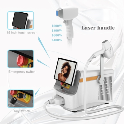 1064nm 808 Diode Laser φορητή μηχανή ομορφιάς με μεγάλη οθόνη