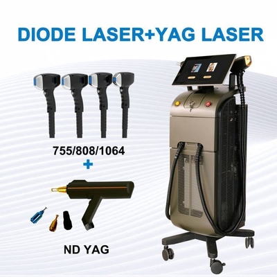1000W 1200W 1600W Τριπλό κύμα Διοδίου Laser αποτρίχωση εξοπλισμός Πλατίνα Τιτάνιο Laser αποτρίχωση