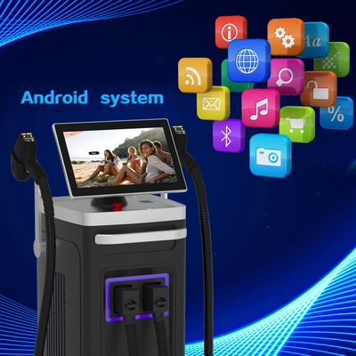 Μηχανή αποτρίχωσης λέιζερ διόδου 808nm 3000W υψηλής ισχύος με 6 ανταλλακτικές κεφαλές επεξεργασίας