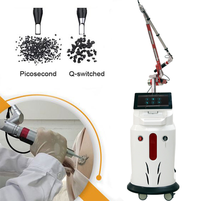 Μηχανή λέιζερ 755nm Picosecond για την αφαίρεση τρίχας / αφαίρεση τατουάζ Αγγλικά γλώσσες Επιλογή