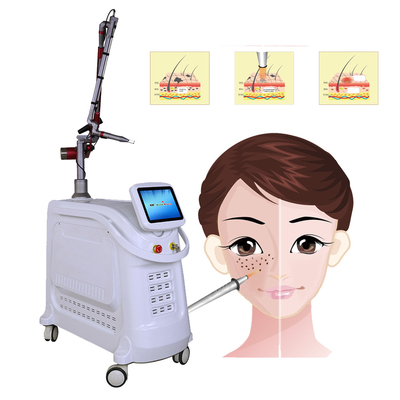 4 μήκη κύματος Nd YAG Q Switch Laser Machine Απομάκρυνση τατουάζ Σταθερός τρόπος