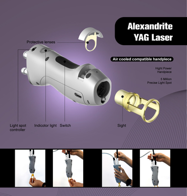 Nd Yag Candle Alexandrite Laser Machine Αποτρίχωση μαλλιών με Mdsap