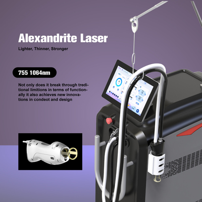 Nd Yag Candle Alexandrite Laser Machine Αποτρίχωση μαλλιών με Mdsap
