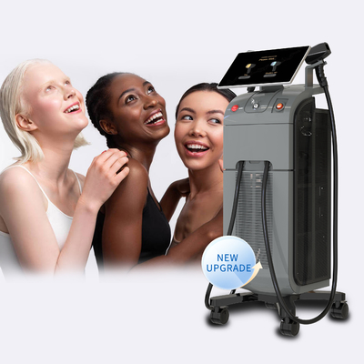 Τελευταίο High Power Diode Laser 808 nm Ice Platinum Titanium 4 Wavelength Diode Laser Αποτρίχωση μαλλιών 3 χρόνια Εγγύηση Μηχανή