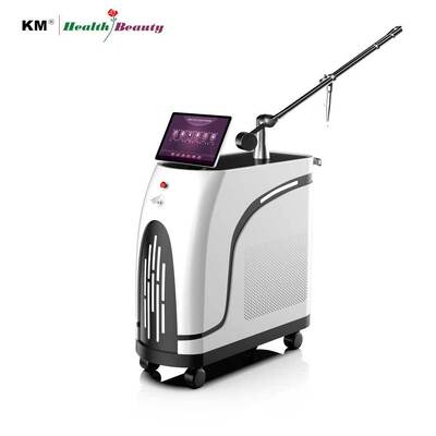 Έγκριση CE Q Switched Picosecond Nd Yag Laser Machine Long Pulse Picolaser 1064 532 755 650 585 Μάσκα τεχνολογίας μικροκυμάτων